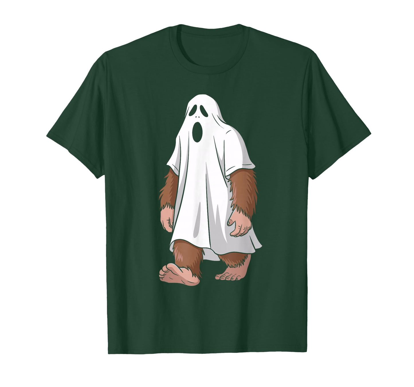 Funny Ghost Bigfoot Lovers Spooky Halloween Costume T-Shirt