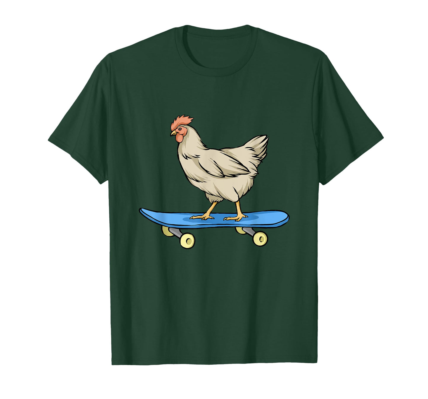 Chicken Riding A Skateboard Chickens T-Shirt