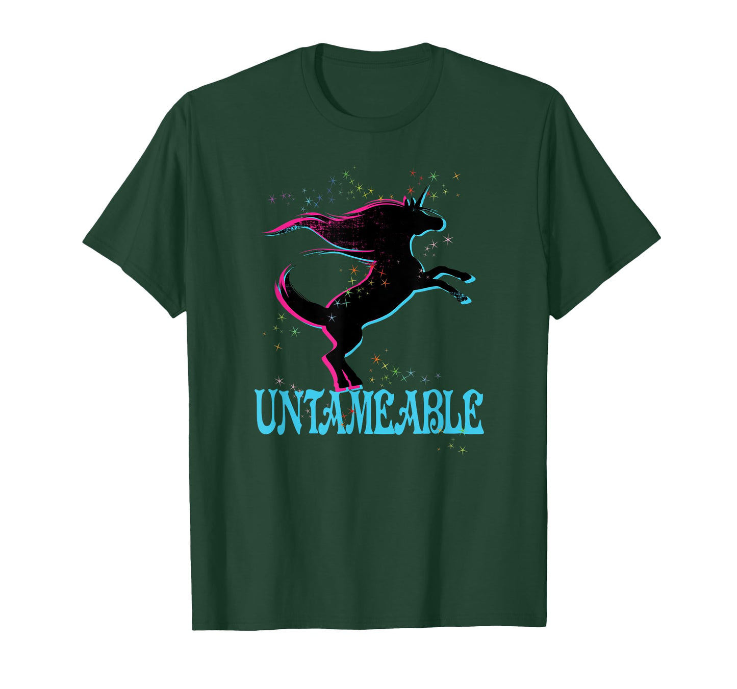 Retro Unicorn Untameable Shirt 80's Free Freedom Wild Spirit