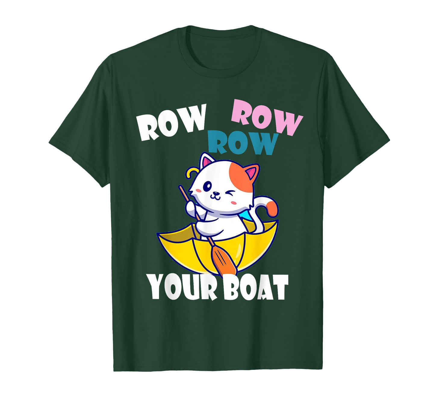 Row Row Row Your Boat Cute Unicorn Funny Kids T-Shirt