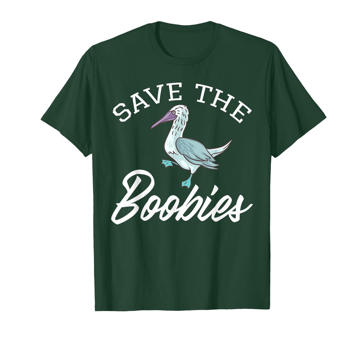 Boobie Bird South American Galapagos Islands Blue Seabird T-Shirt