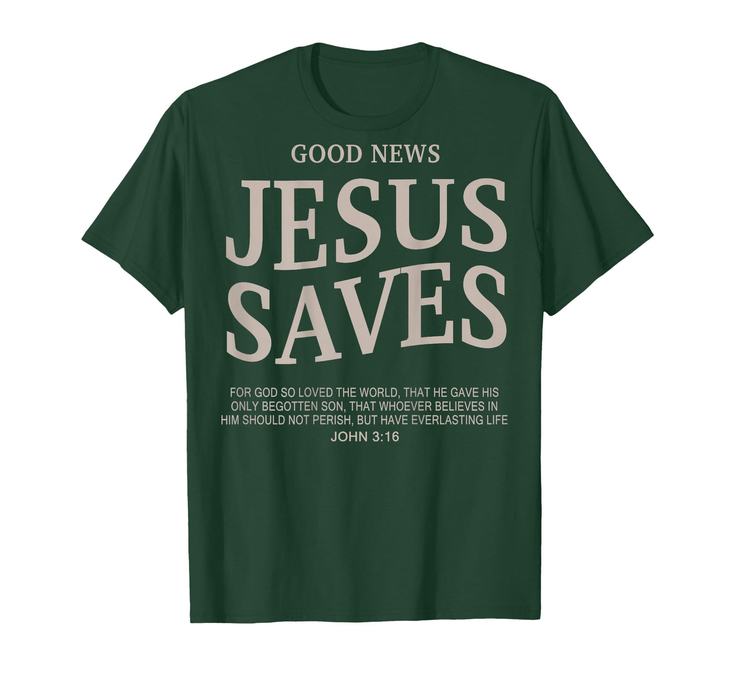 Good News Jesus Saves Cute Christian Teen Girls Bible Vere T-Shirt