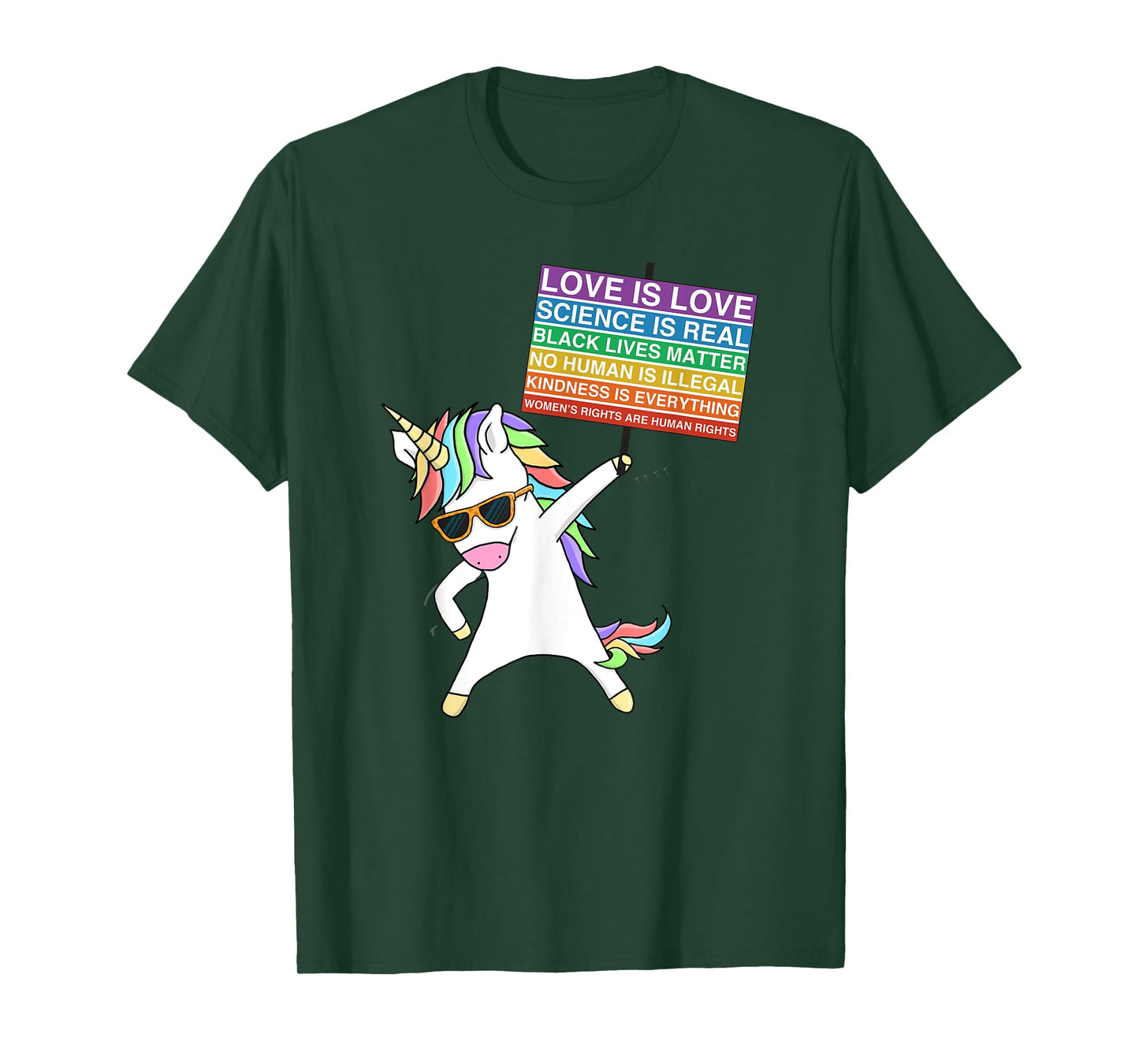Social Justice Unicorn Protest Womens Equality Egalitarian T-Shirt