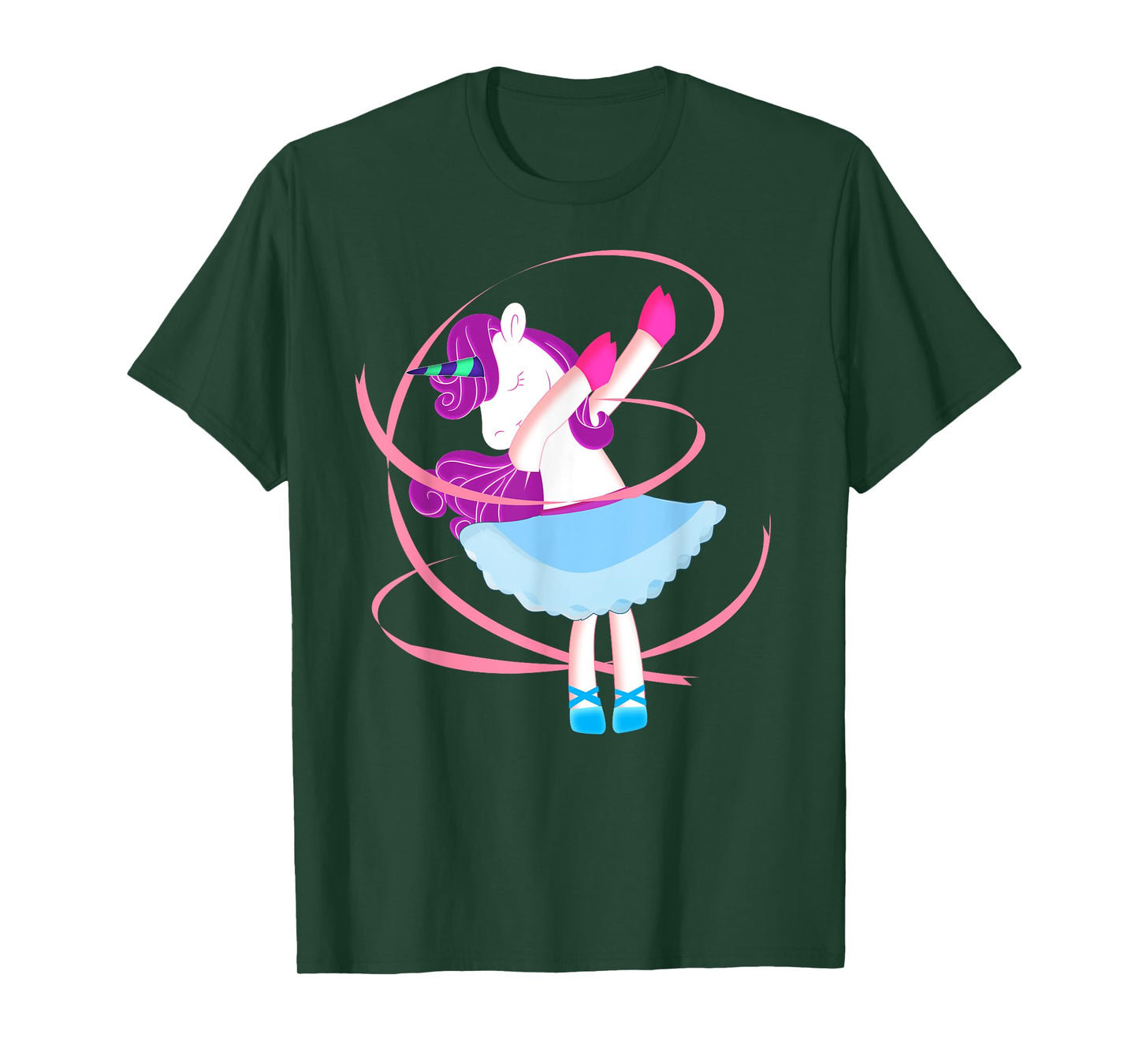 Dabbing Unicorn Shirt - Funny Unicorn Ballerina Dab T-Shirt T-Shirt
