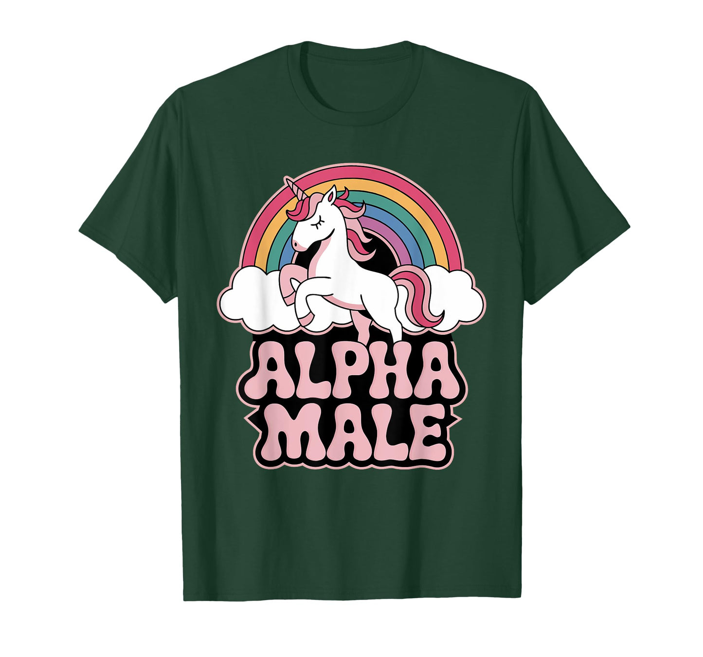 Alpha Male Unicorn Funny Sarcastic Ironic Memes Weird Humor T-Shirt