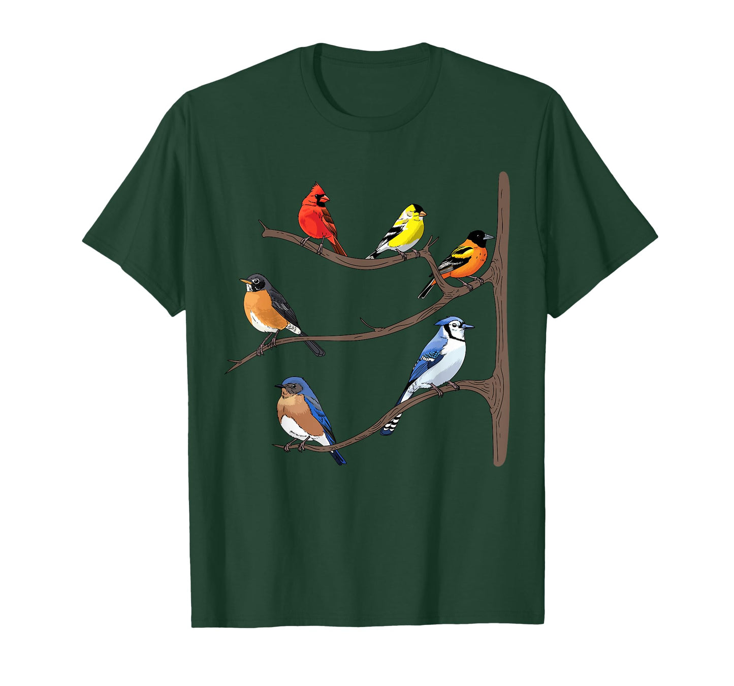 Birds On A Branch Birding Bird-Watching Birder Bird Watcher T-Shirt