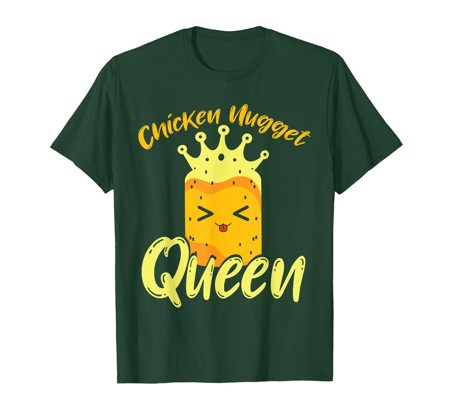 Crown Chicken Nugget Queen Women Kawaii Chicken Nuggets T-Shirt