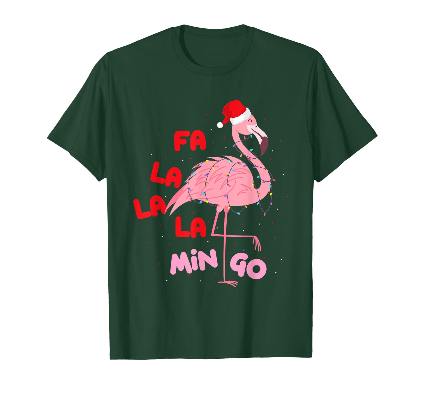Fa La La La Mingo - Cute Flamingo Christmas Xmas T-Shirt