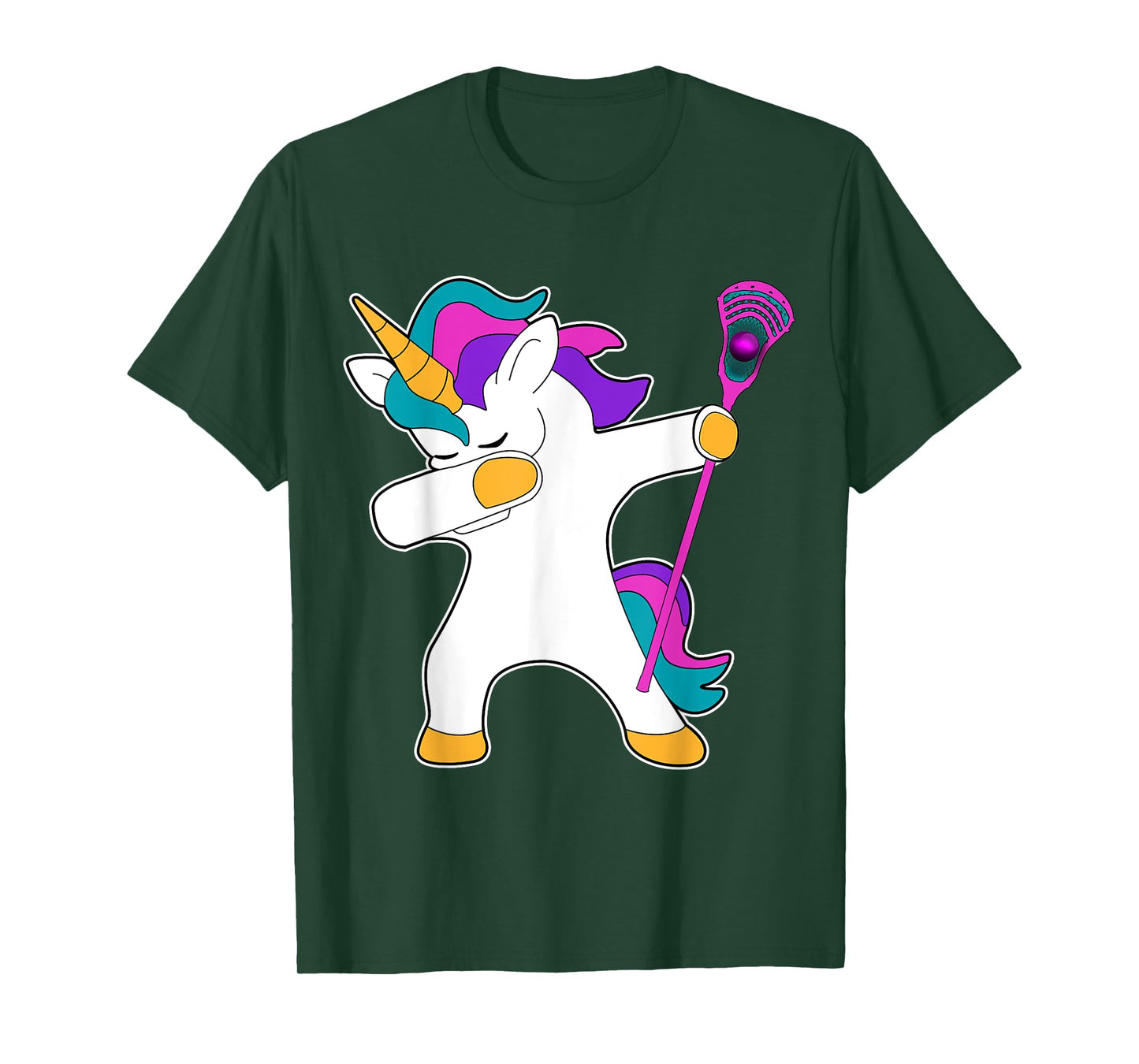 Dabbing Unicorn Lacrosse LAX Shirt Funny Tee Gift T-Shirt