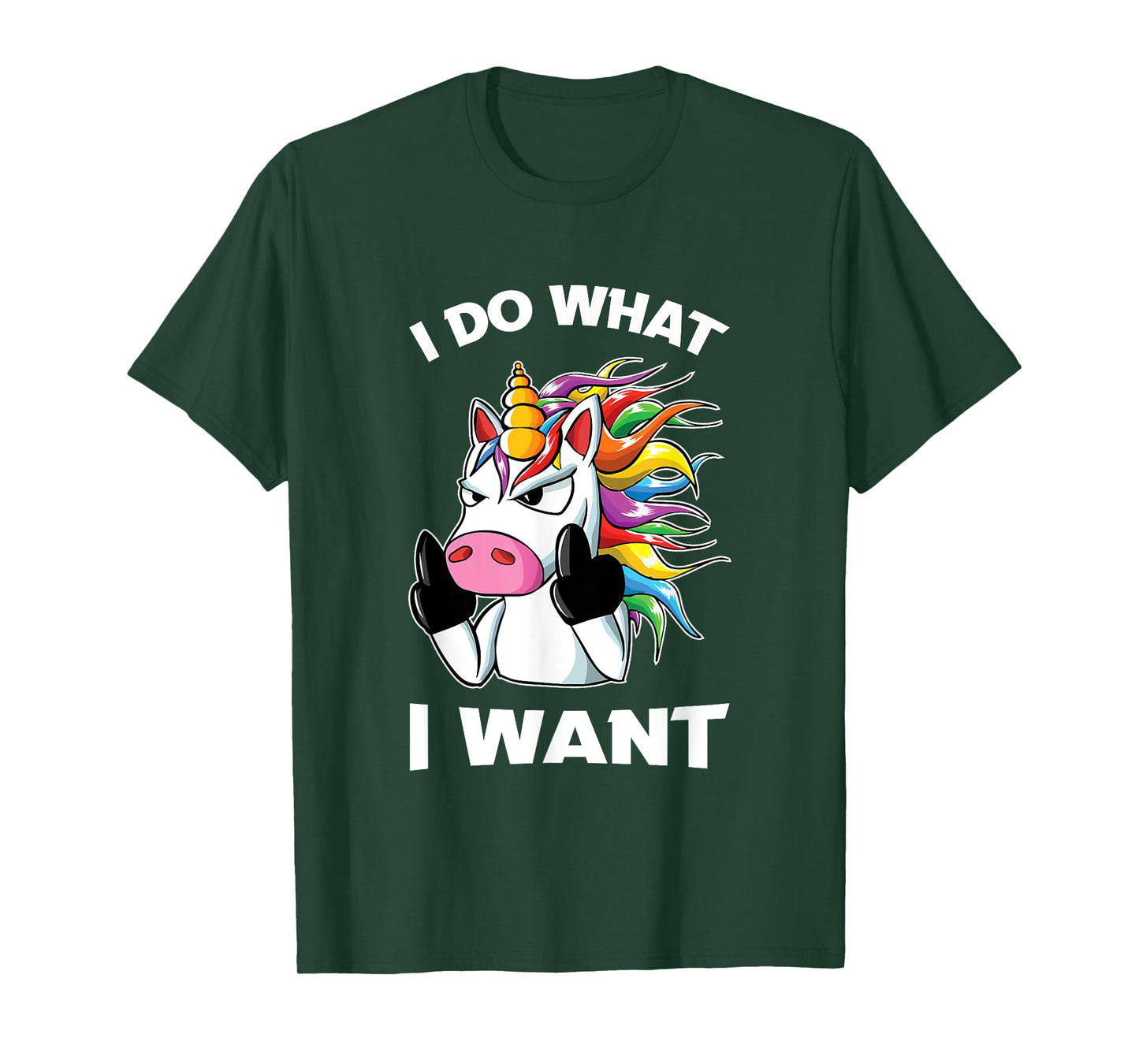 I Do What I Want Unicorn Funny T-Shirt