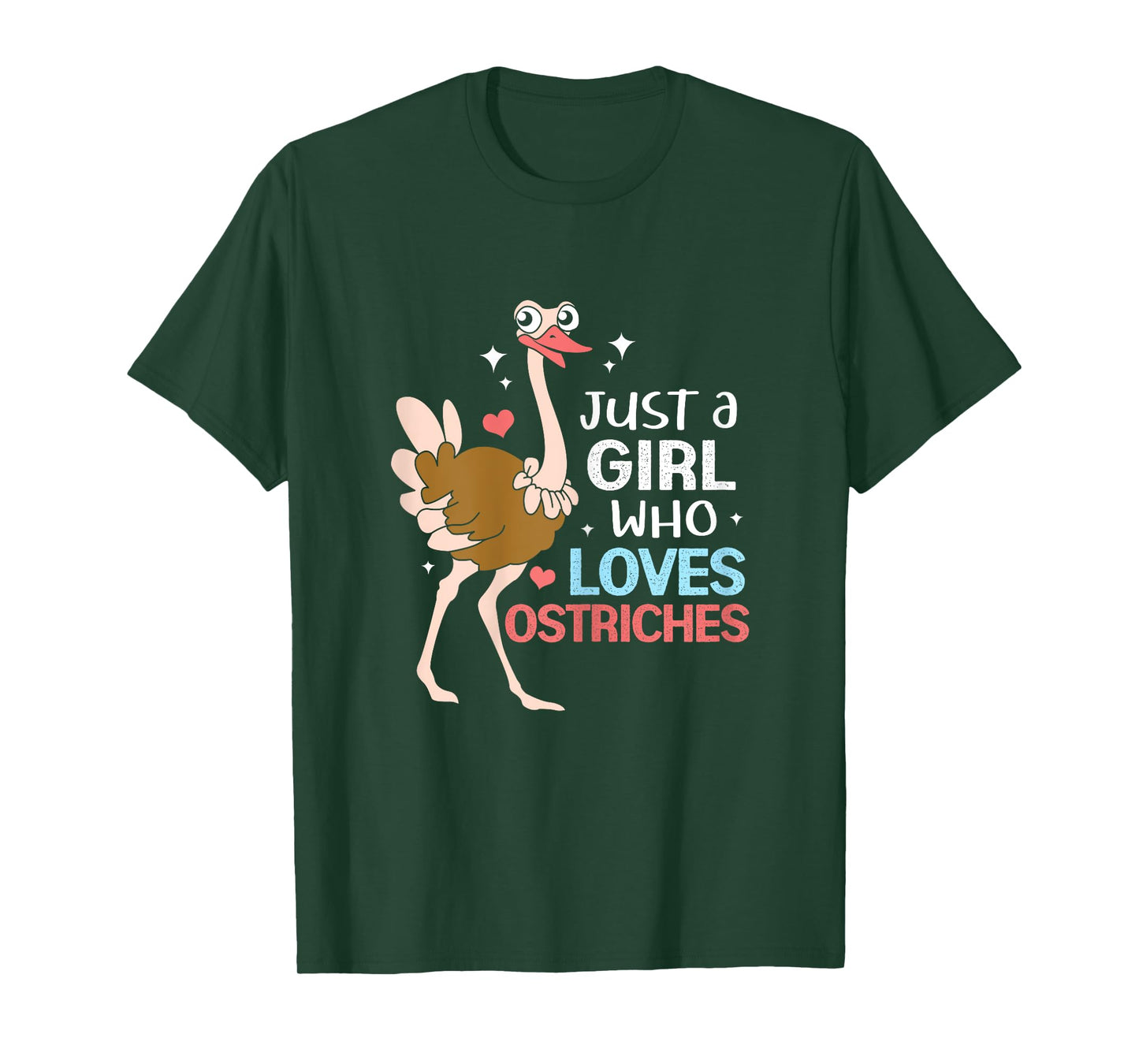 Just A Girl Who Loves Ostrich T-Shirt