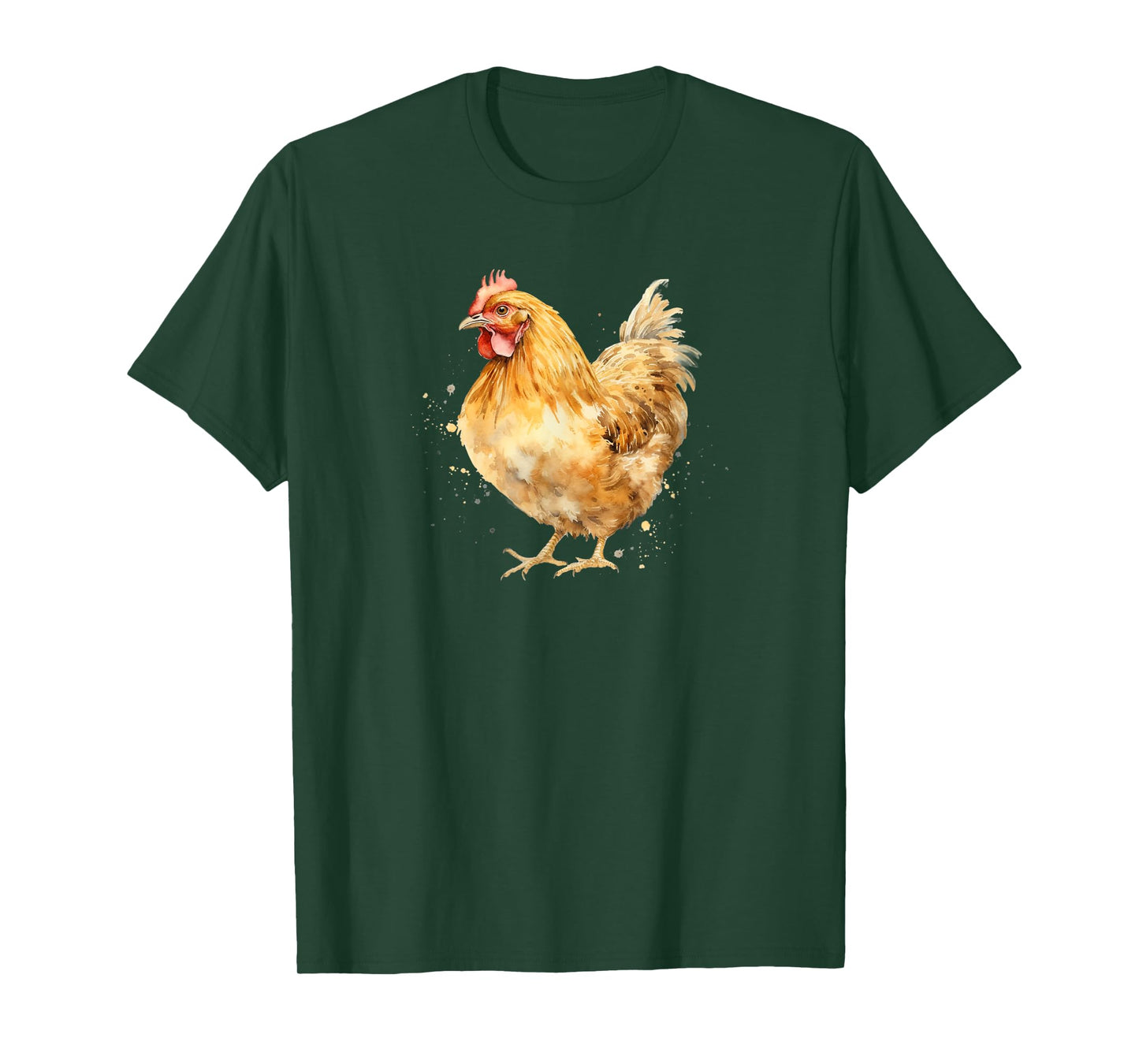 Funny Watercolor Buff Orpington Chicken Lover T-Shirt