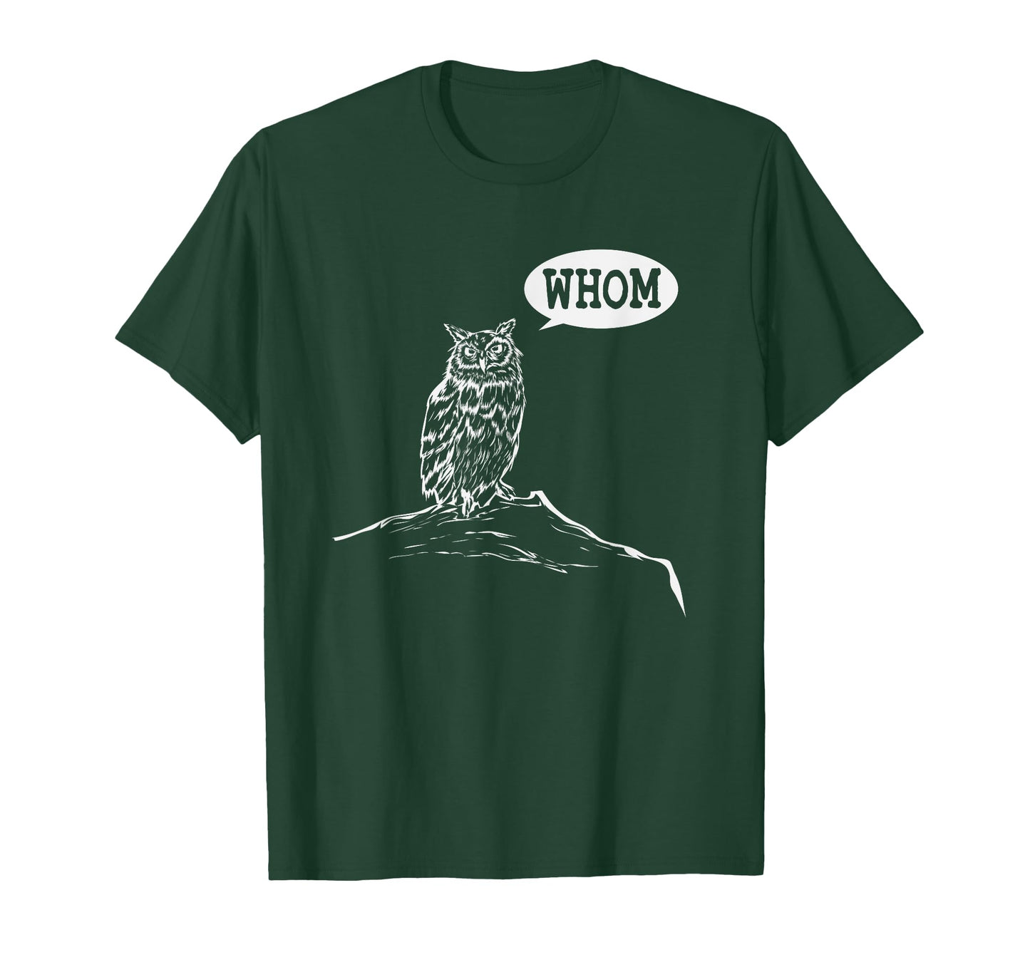 Funny Whom Owl Grammar English Teacher T-Shirt