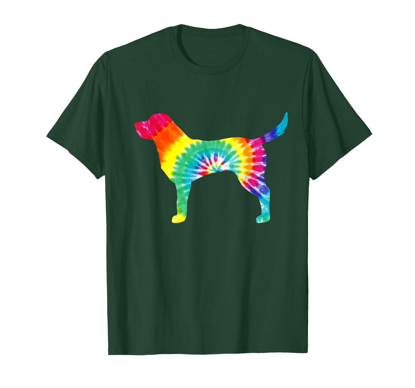 Tie Dye Dog Shirt Hippie Labrador Retro T-shirt Puppy Gift T-Shirt