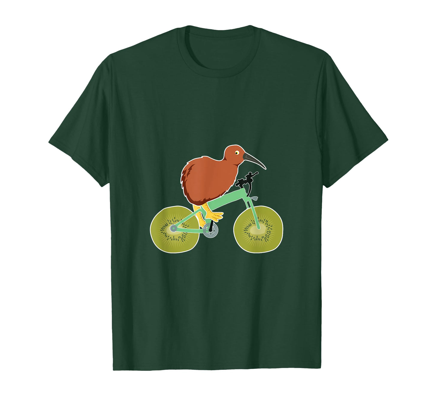 Funny Kiwi Grafik New Zealand Fruit and Bird T-Shirt