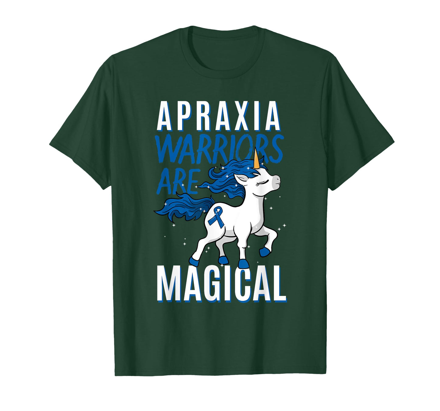Apraxia Awareness Supporter Limb-Kinetic Fighter Unicorn T-Shirt