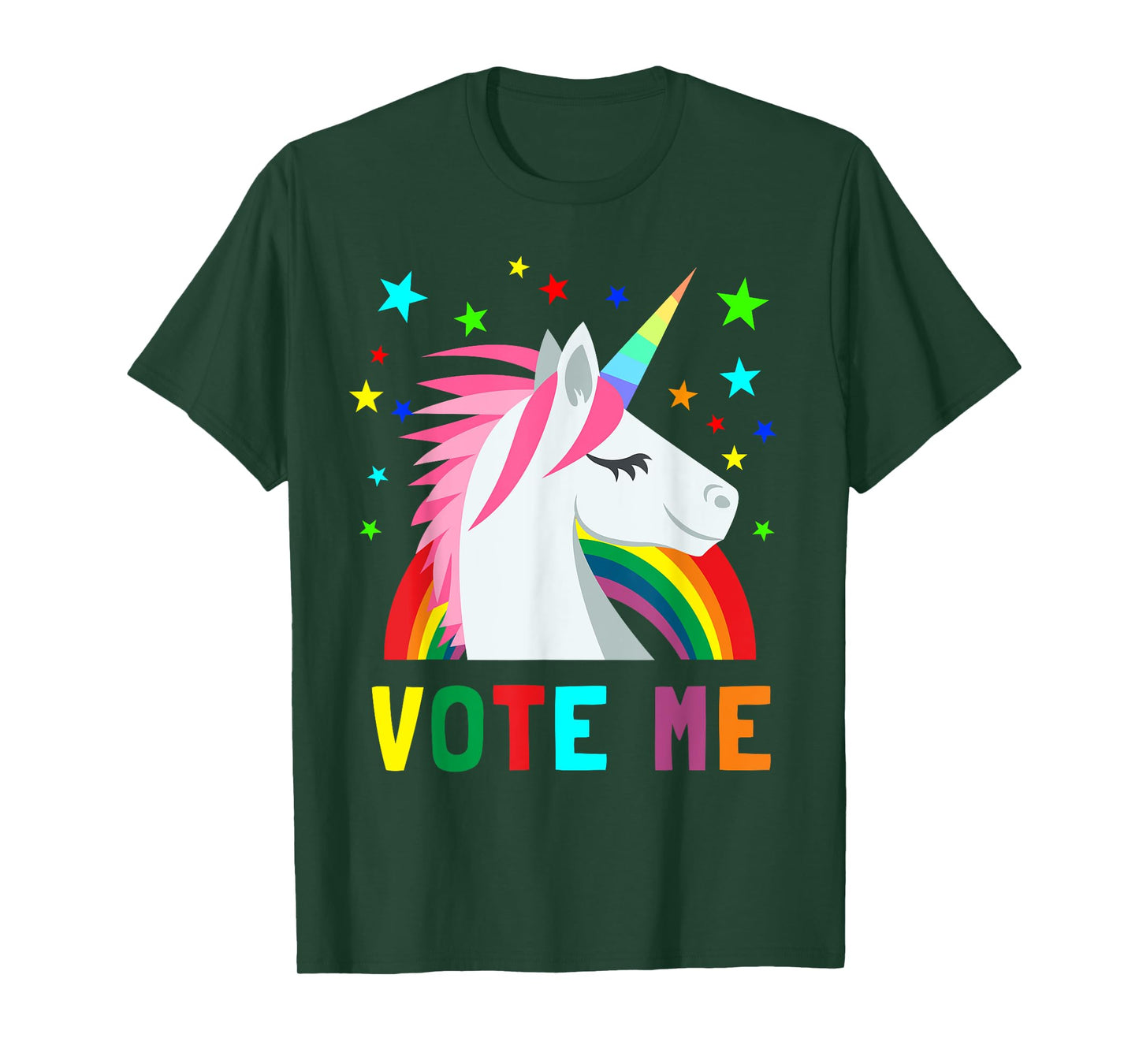 Vote Me Funny Unicorn For President Election Voting Mid Term T-Shirt