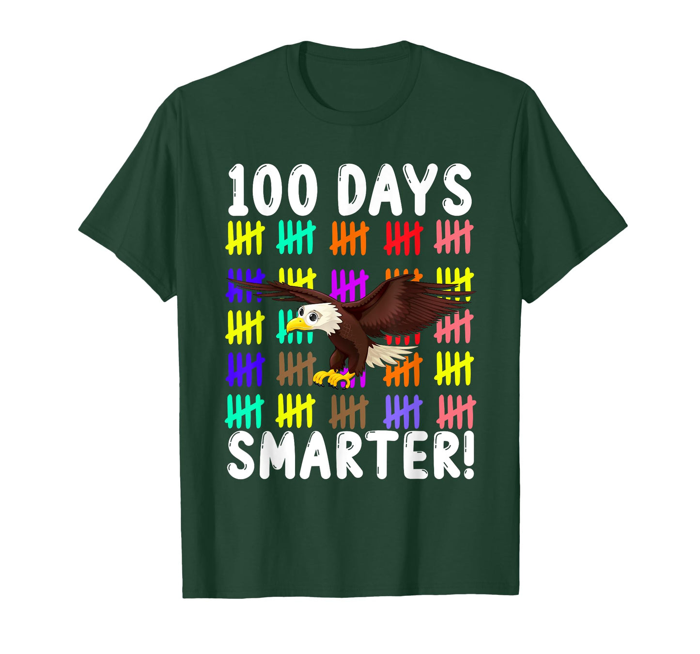 Animal Bird Cute Eagle Student Kids Gift 100 Days Of School T-Shirt