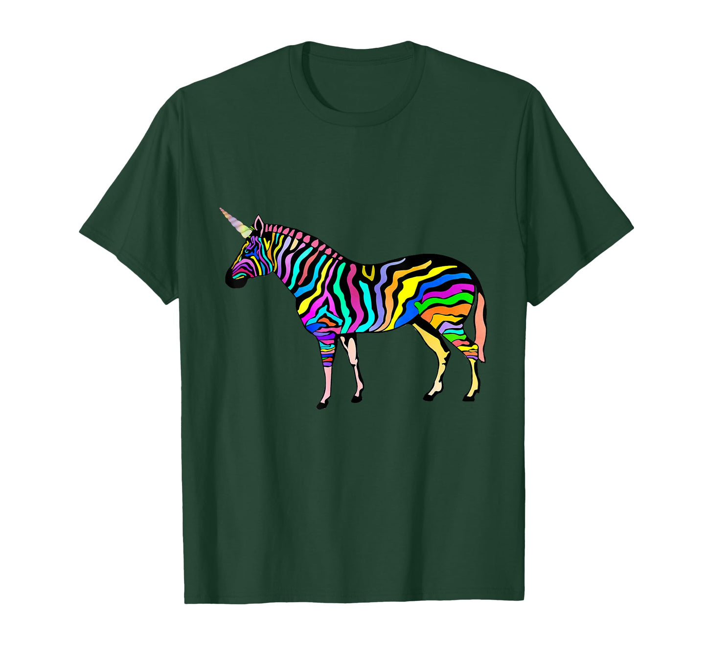 Funny Rainbow Zebra Unicorn T Shirt | Zebracorn Youth Tee T-Shirt