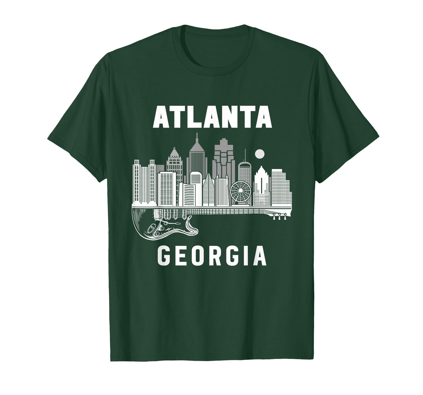 Atlanta Skyline Guitar Music Georgia Souvenir Atlanta T-Shirt