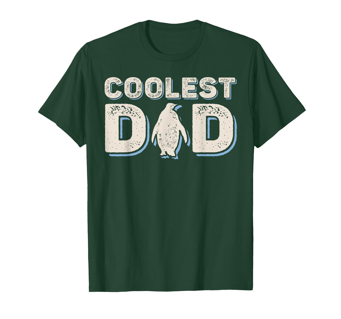 Penguin Coolest Dad Father's Day Funny Daddy Family Matching T-Shirt