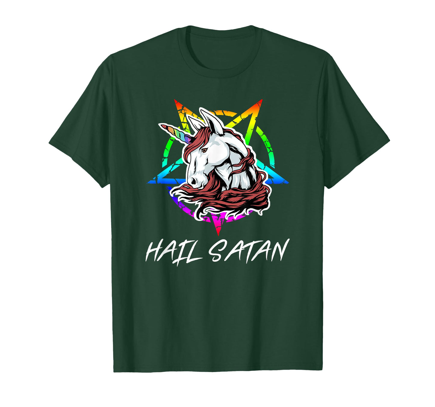 Hail Satan TShirt | Funny Unicorn Shirt T-Shirt