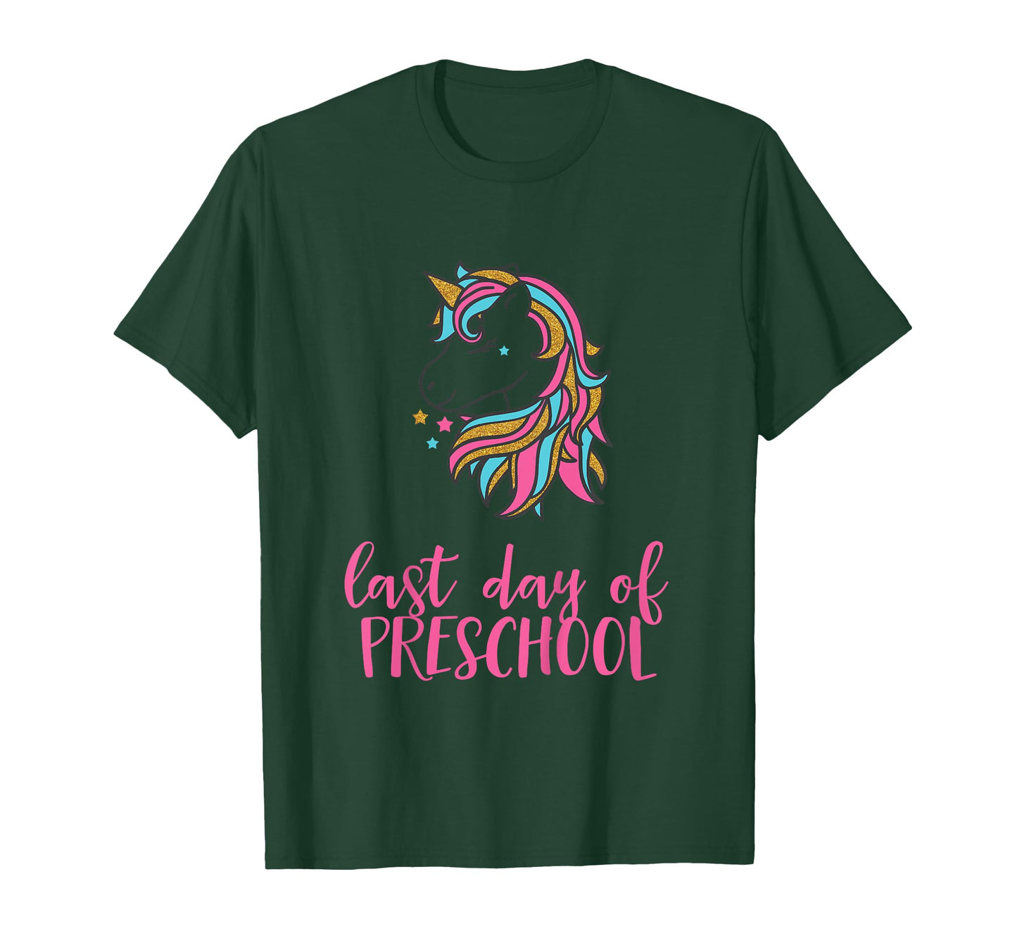 Kids Unicorn Last Day of Preschool Shirt for Girls