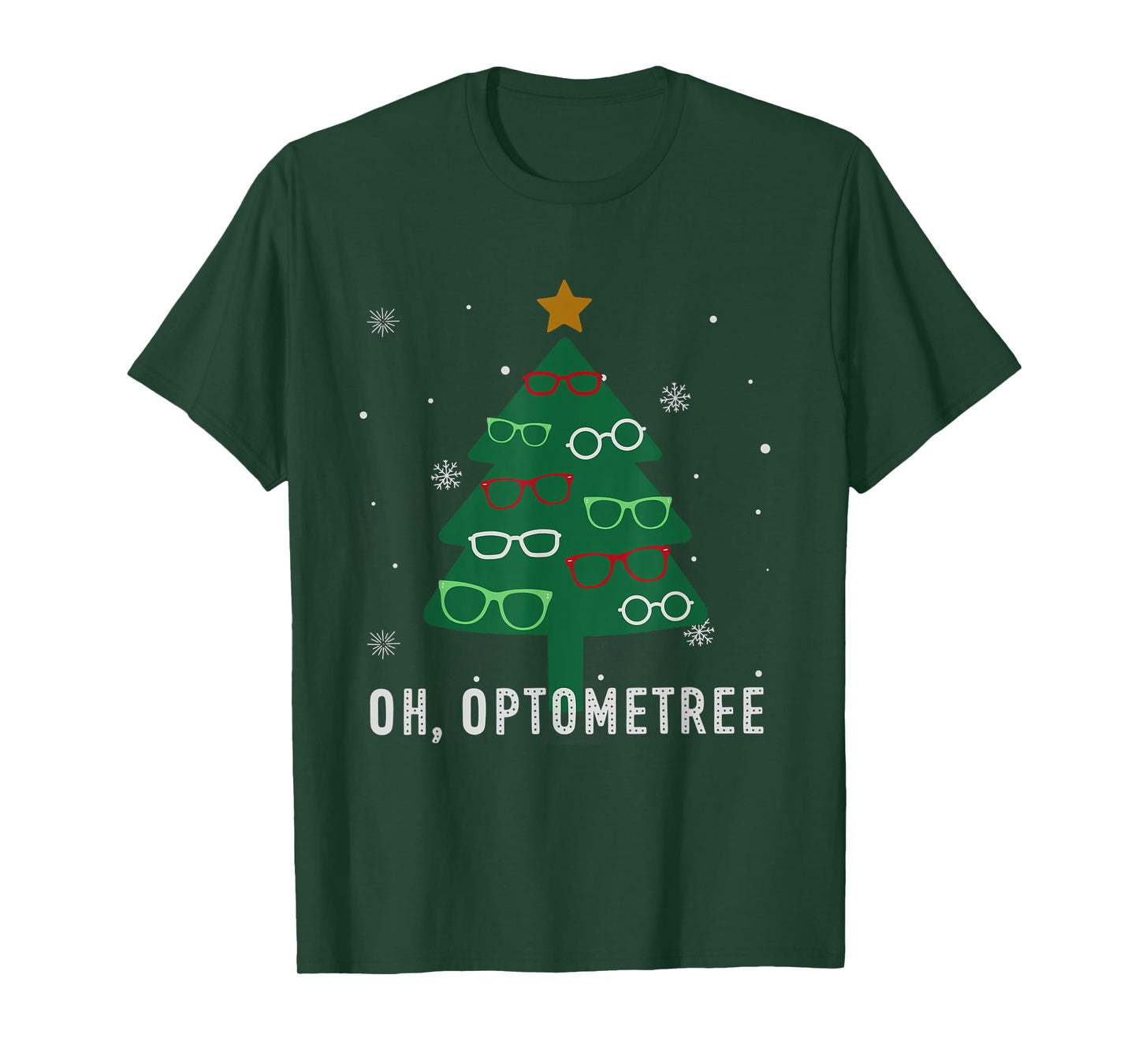 Oh Optometree Christmas Tree Optometry Student Eye Squad T-Shirt