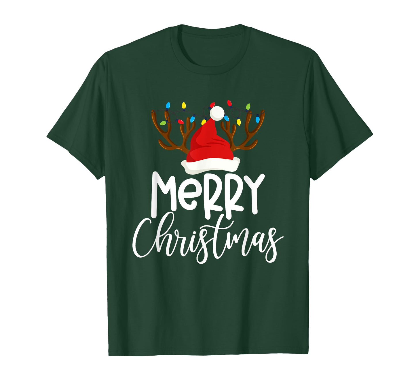 Merry Christmas Xmas Santa Squad Reindeer Pajamas Holiday T-Shirt