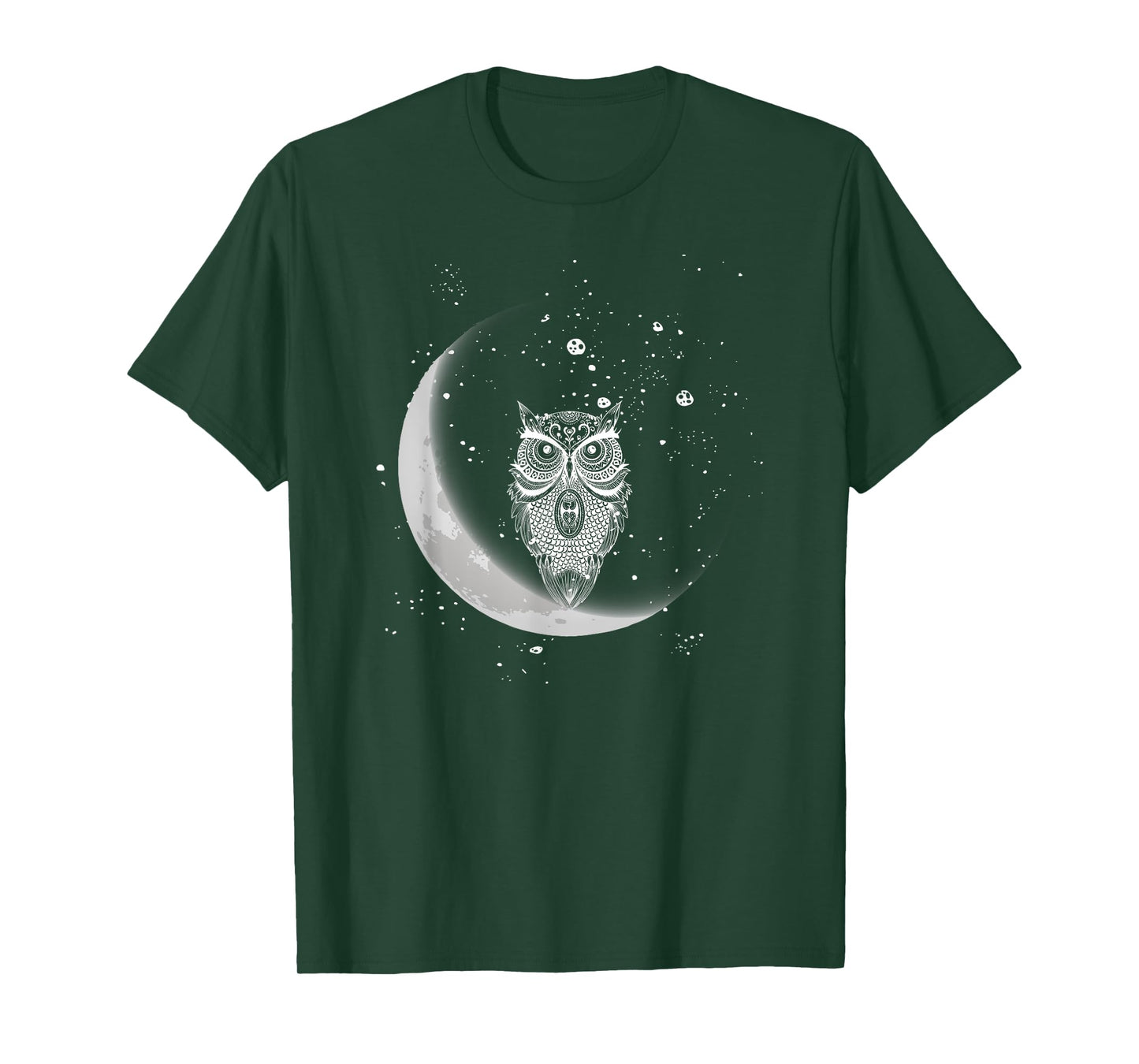 Owls Night Owls Owl At Night On Moon In Night Sky T-Shirt