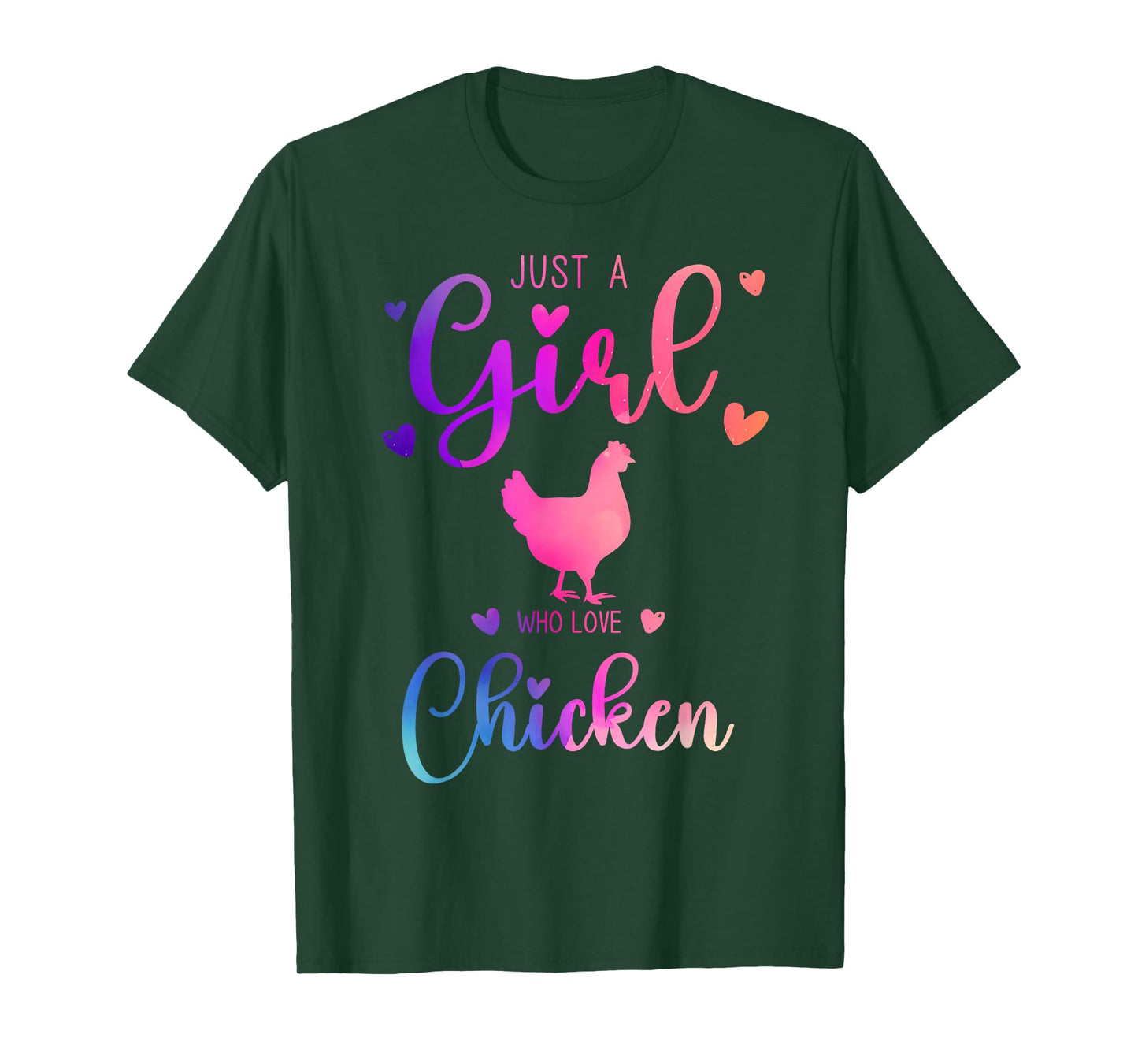Just a Girl Who Loves Chicken Dress for Women and Kids T-Shirt