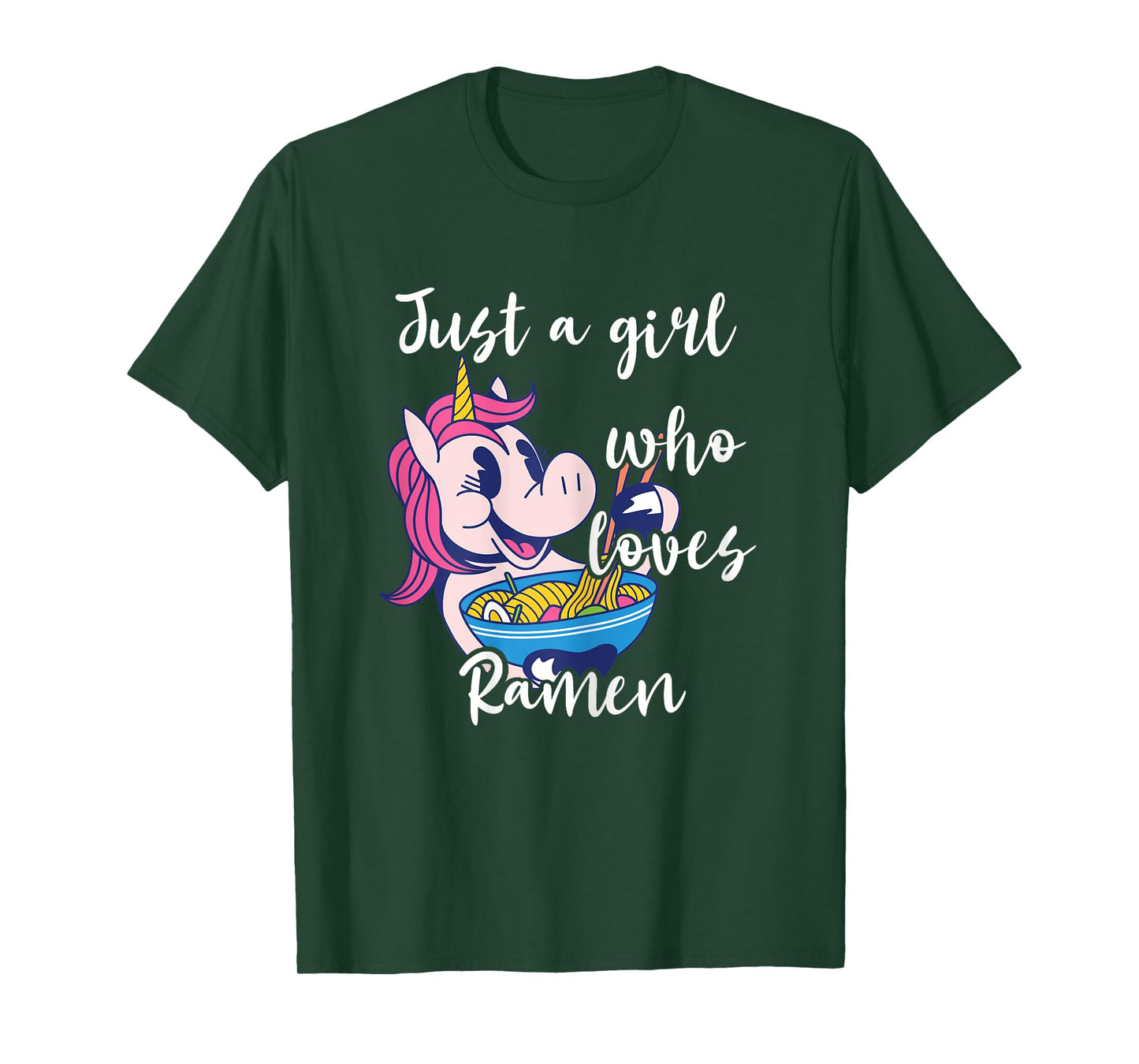 Ramen Unicorn Japanese Noodle Unicorn Manga Anime Soup T-Shirt