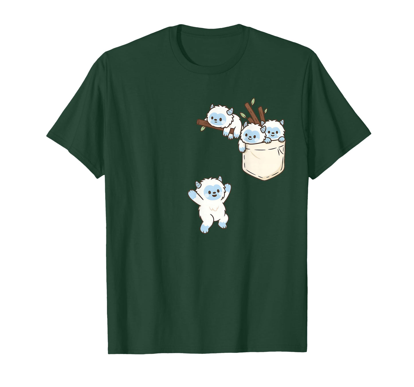 Funny Yeti Cute Playing T-Shirt