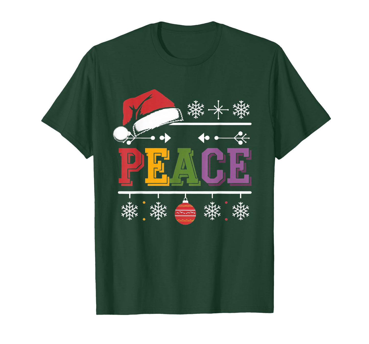 I Come In Peace - I'm Peace Xmas Matching Couples Christmas T-Shirt