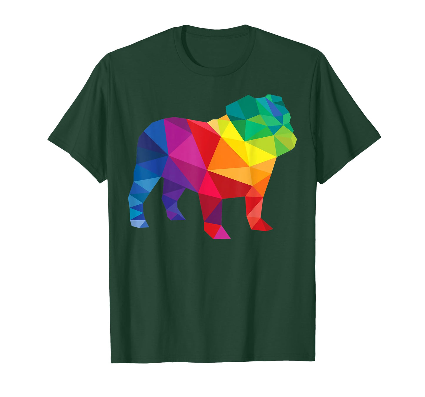 English Bulldog Gay Pride LGBT LGBTQ Rainbow Flag Dog Lovers T-Shirt