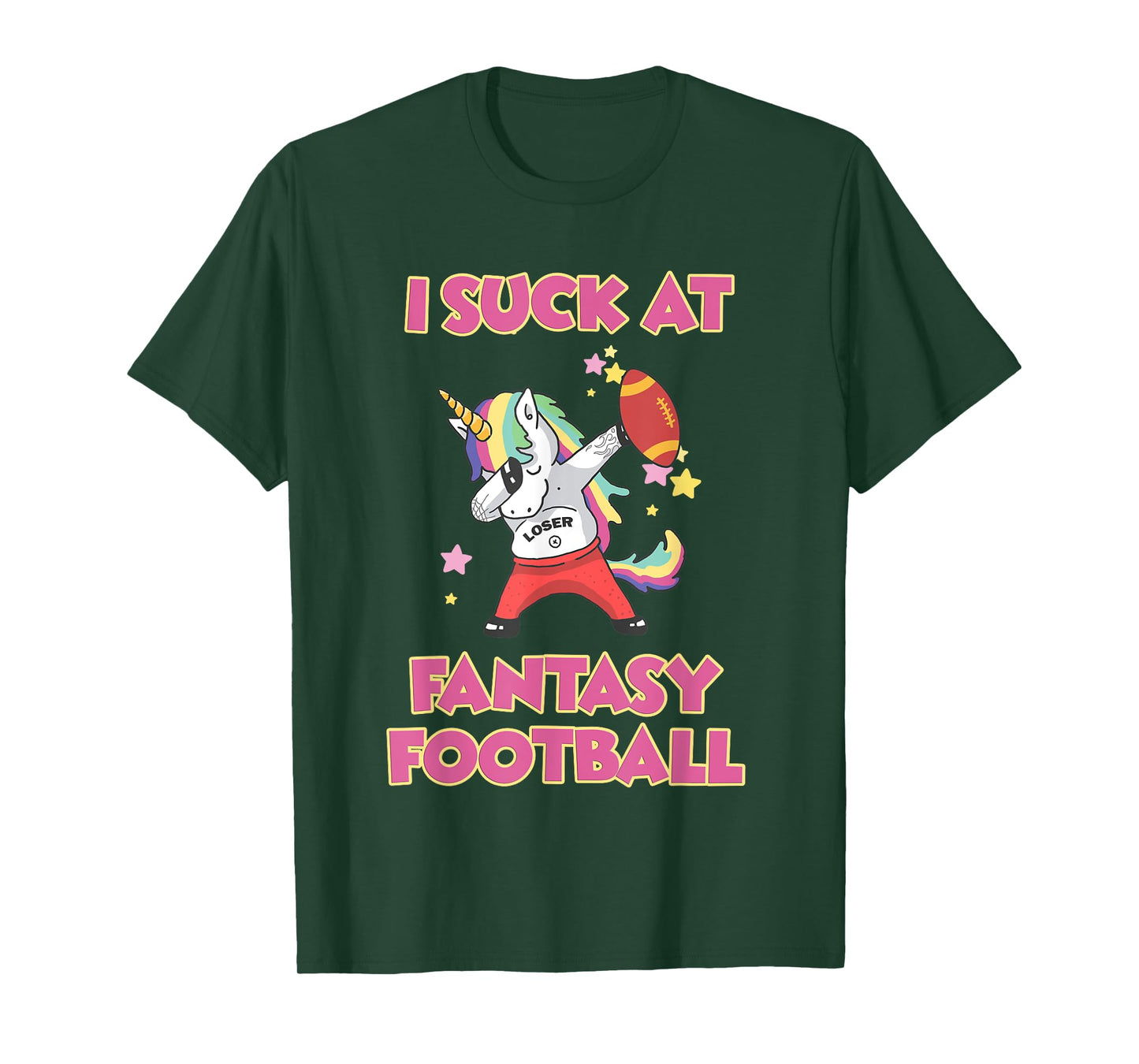I Suck At Fantasy Football Loser T-Shirt