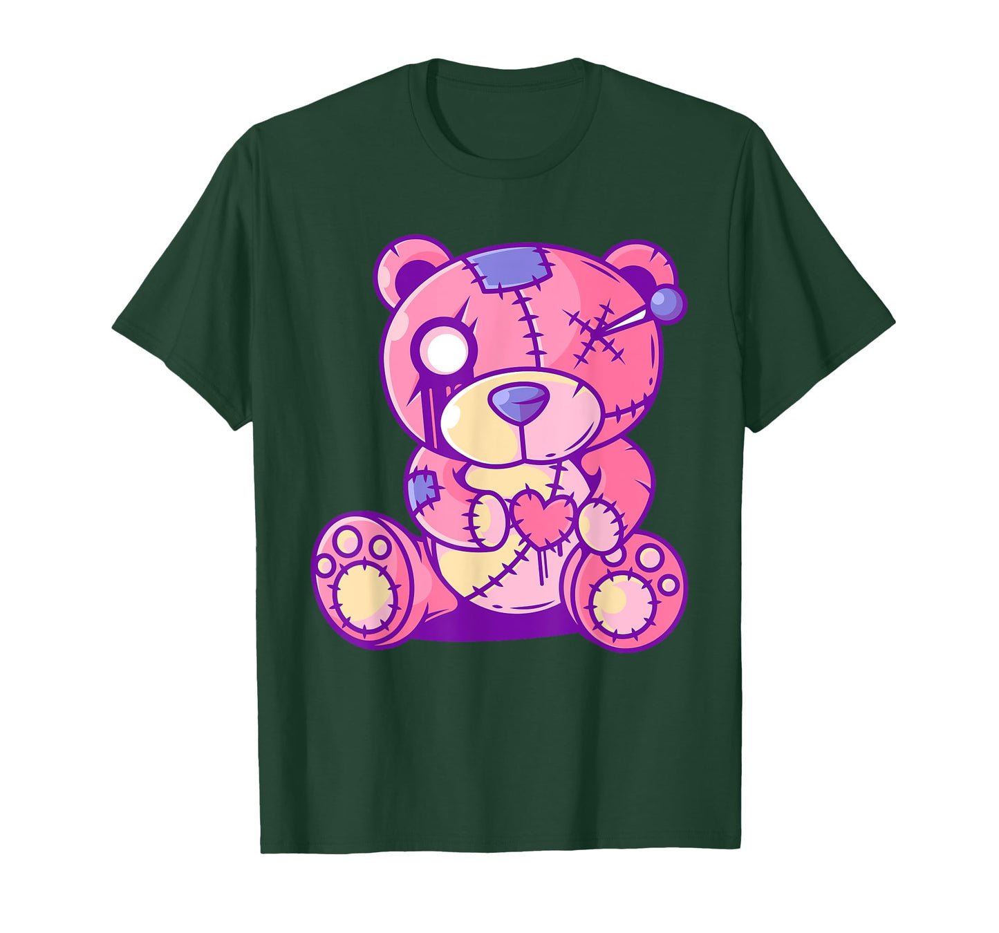 Pastel Goth Teddy Bear Japanese Anime Kawaii Menhera T-Shirt