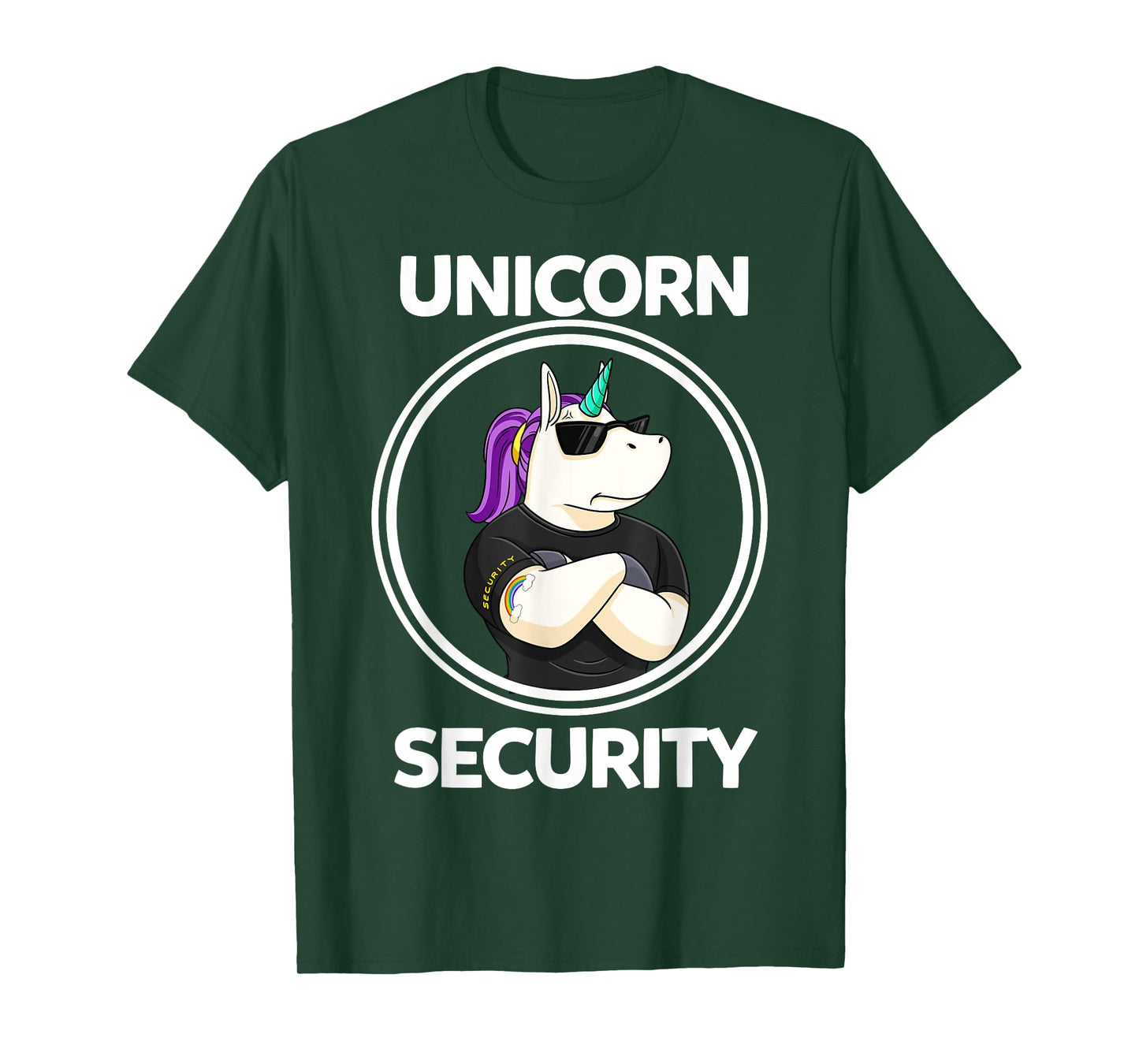 Unicorn Security Birthday Mens Boys Dad Gift T-Shirt
