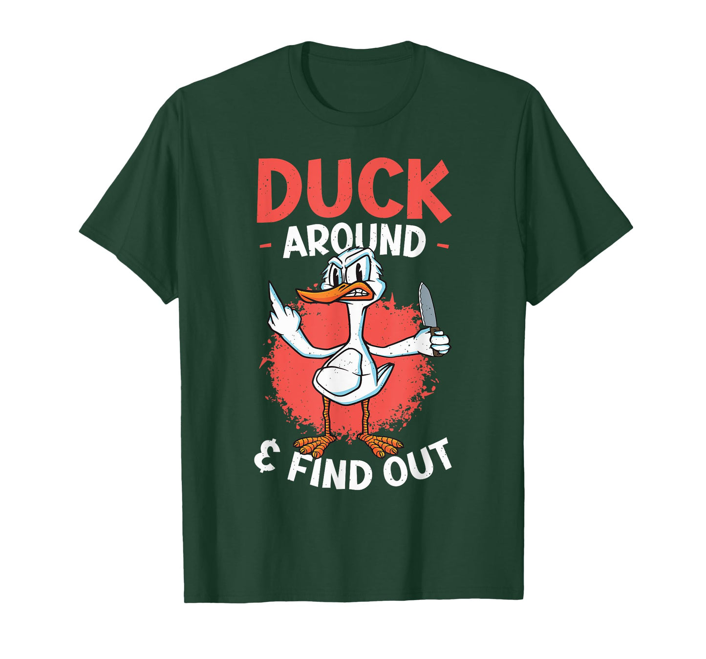Funny Knife Duck Lover Sarcastic Duck T-Shirt