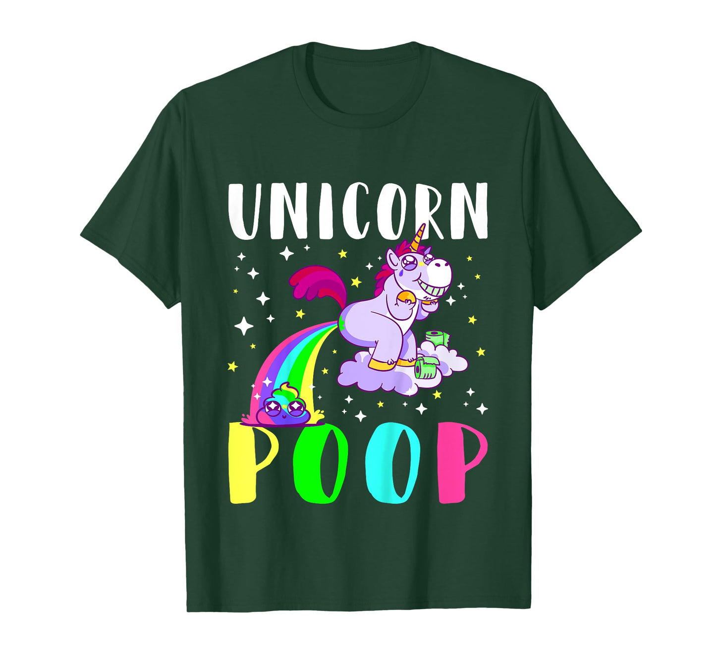 Funny Unicorn Rainbow Poop Tee Cute Toddler T-Shirt