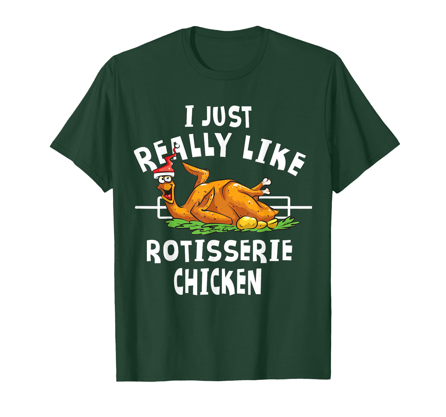 Rotisserie Chicken Apparel - Funny Chicken Lover Christmas T-Shirt