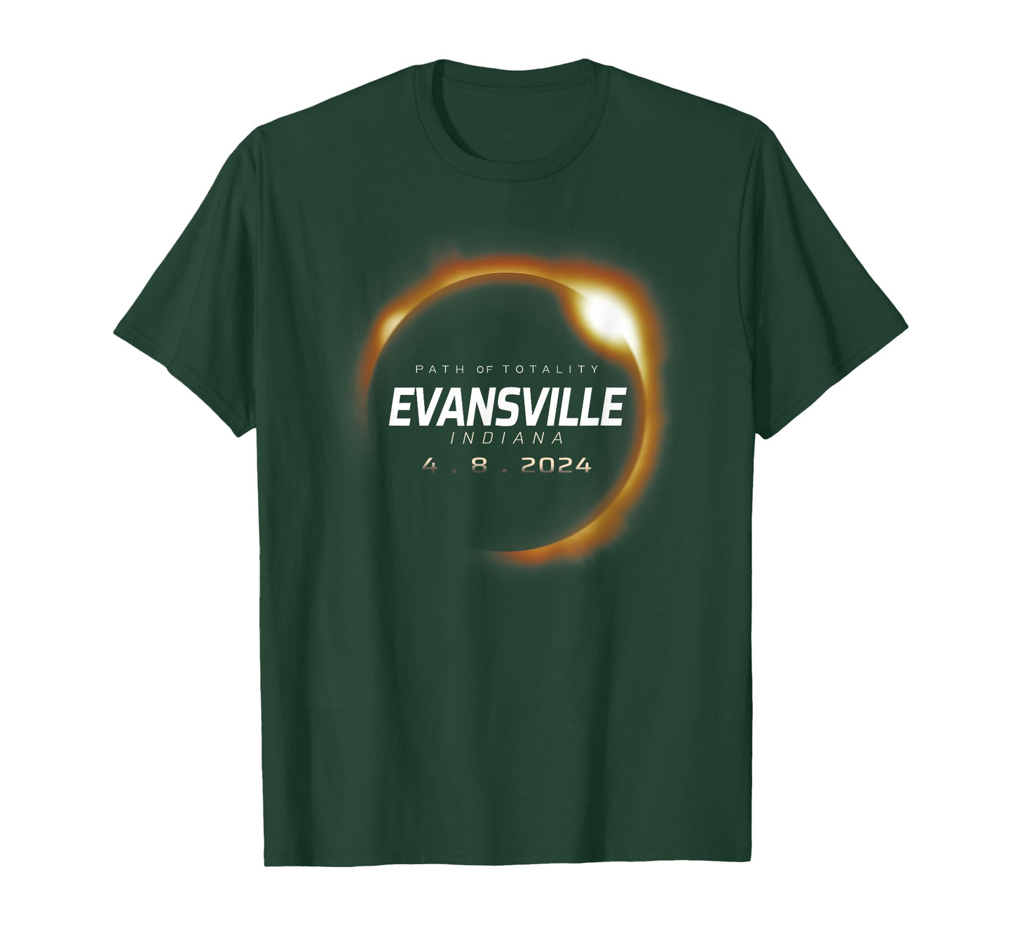 Total Solar Eclipse 2024 Evansville Indiana April 8 2024 T-Shirt