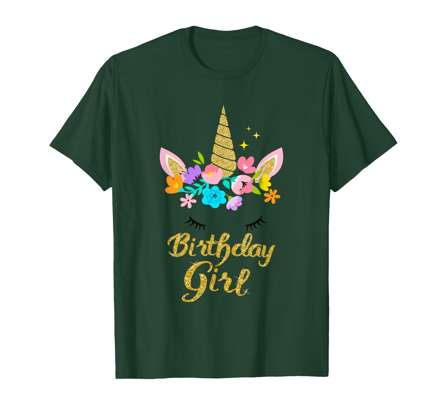 Unicorn Birthday Girl T-Shirt Gift Birthday Present For Girl T-Shirt