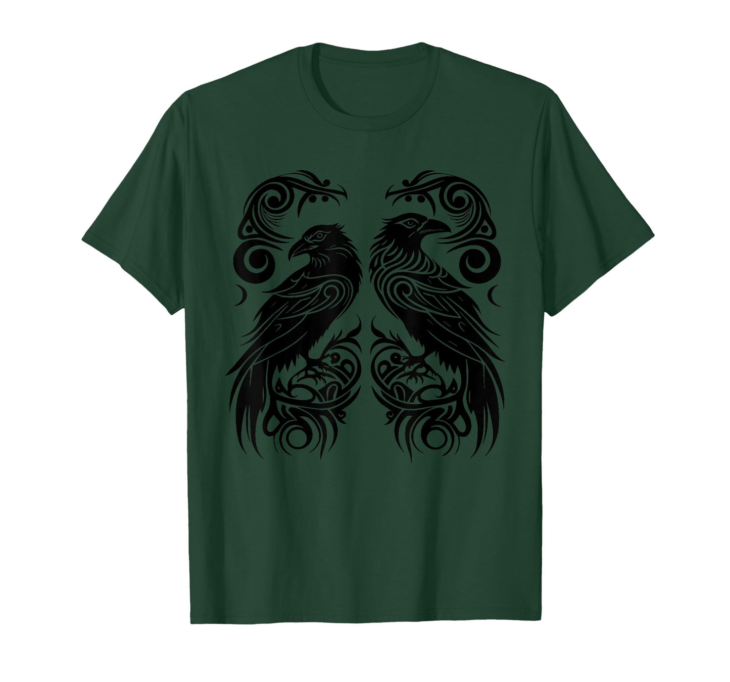 Odins Raven Norse Mythology Viking Birds Celtic Knots Asgard T-Shirt