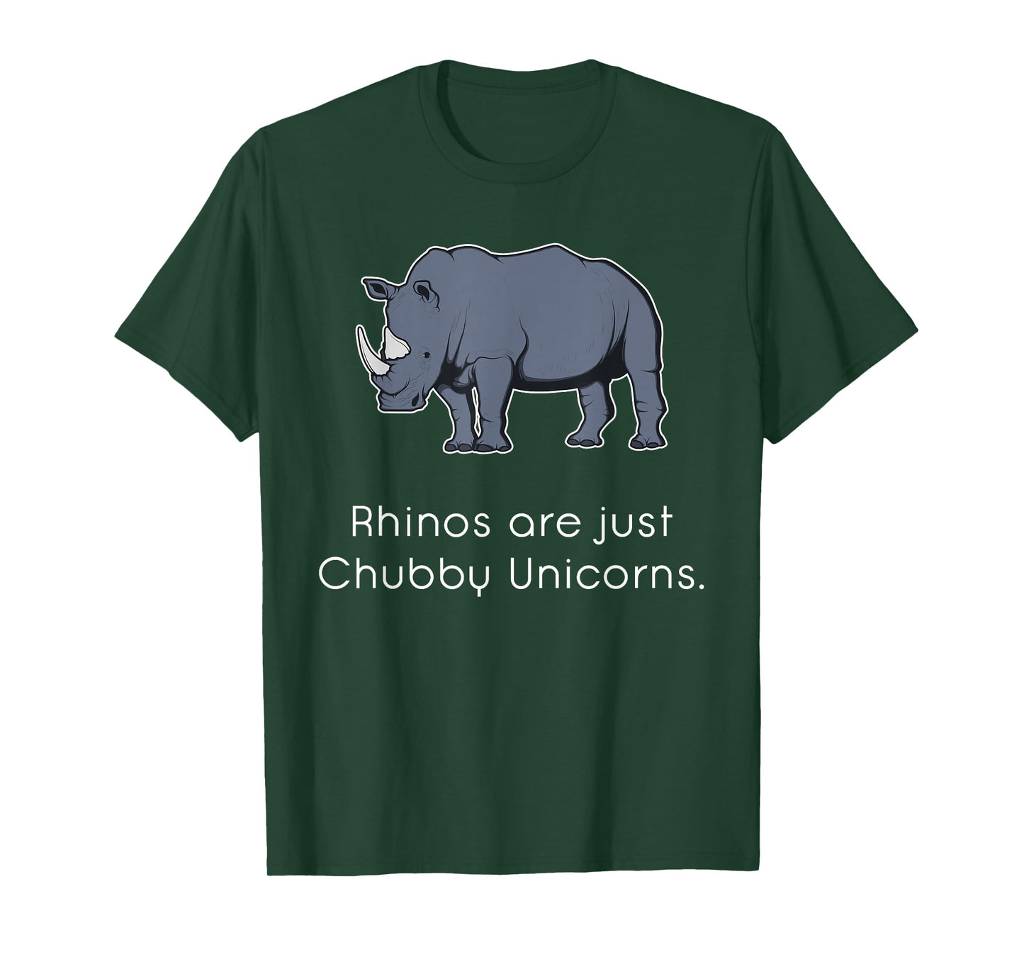 Rhinos Are Just Chubby Unicorns Funny T-Shirt