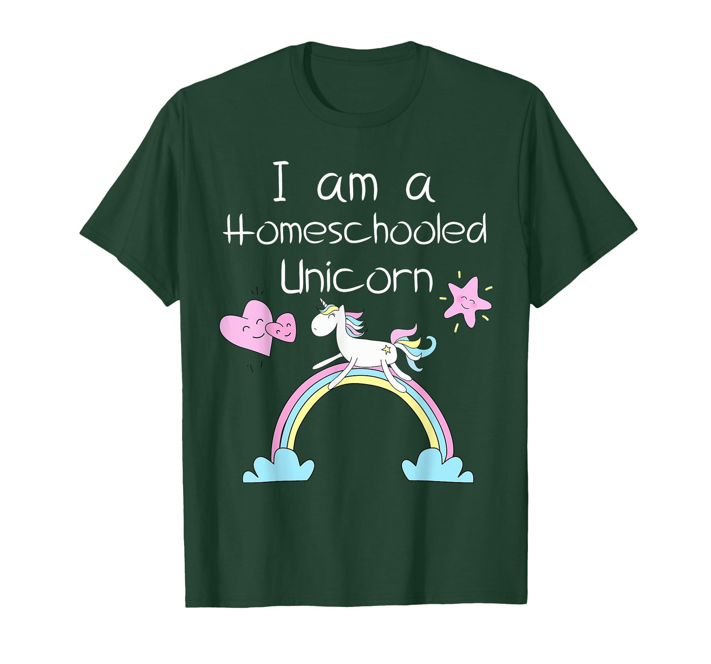 Homeschool Kids Shirts Im A Homeschooled Unicorn T-Shirt