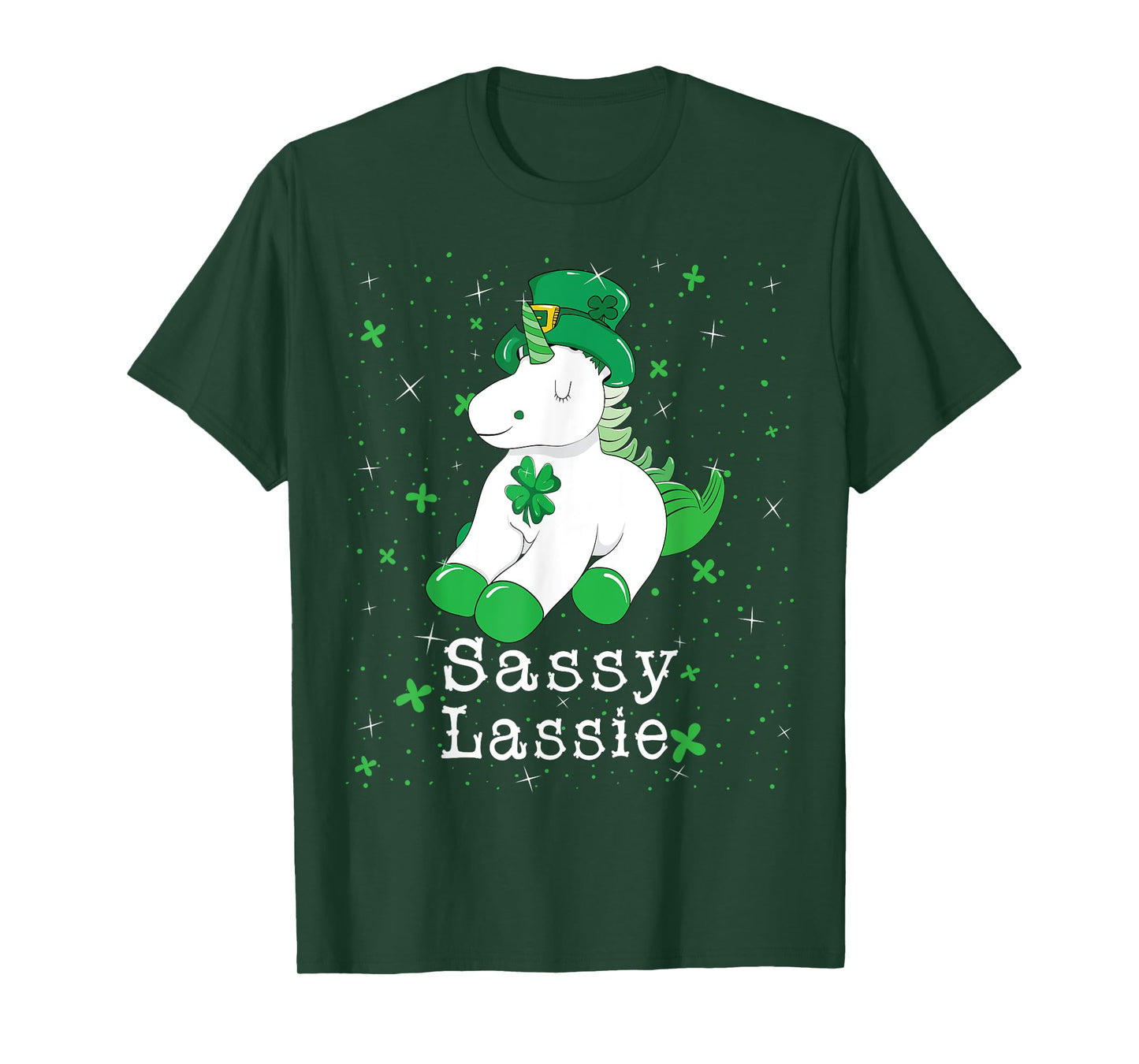 Sassy Lassie Shirt Girls Women St. Patricks Day T-Shirt