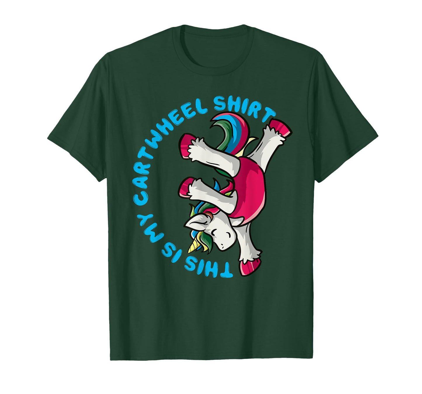 Gymnastics Girl This Is My Cartwheel Shirt Unicorn Gymnast T-Shirt