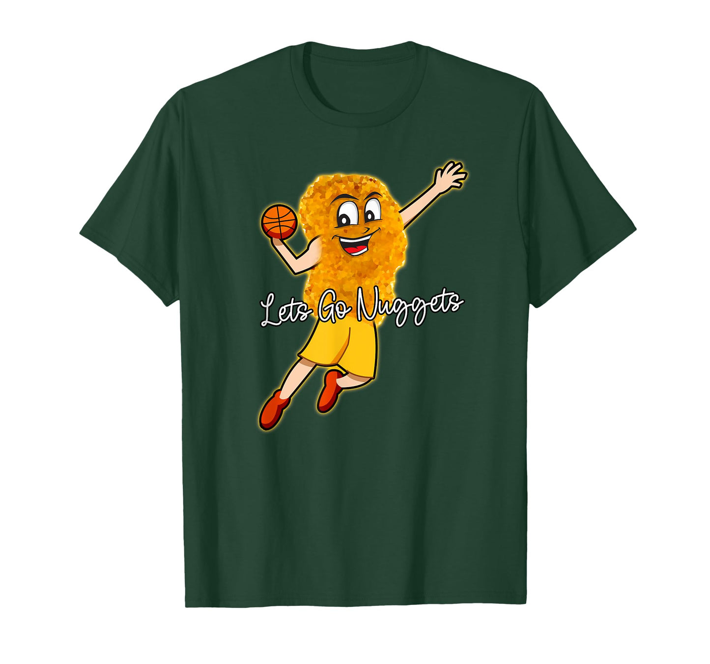 Lets Go Nuggets - Chicken Nugget Basketball Player T-Shirt