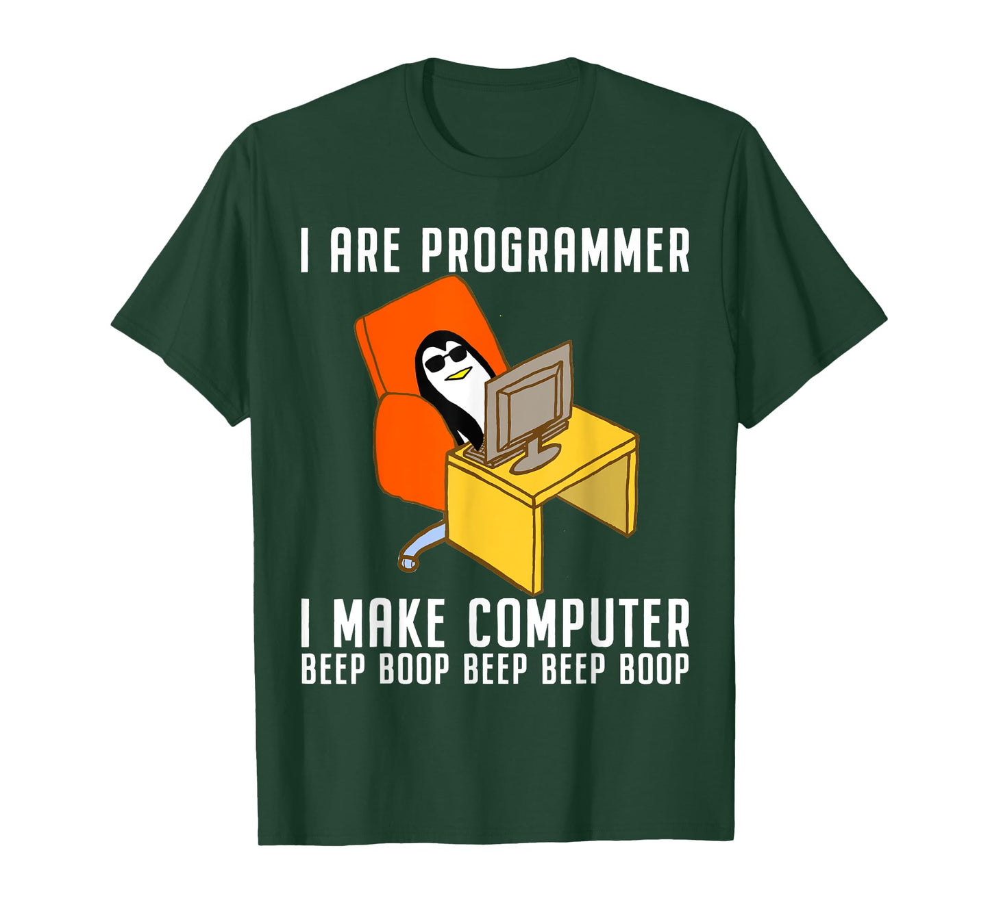 Funny I Are Programmer Programming Coding Nerd Penguin Lover T-Shirt